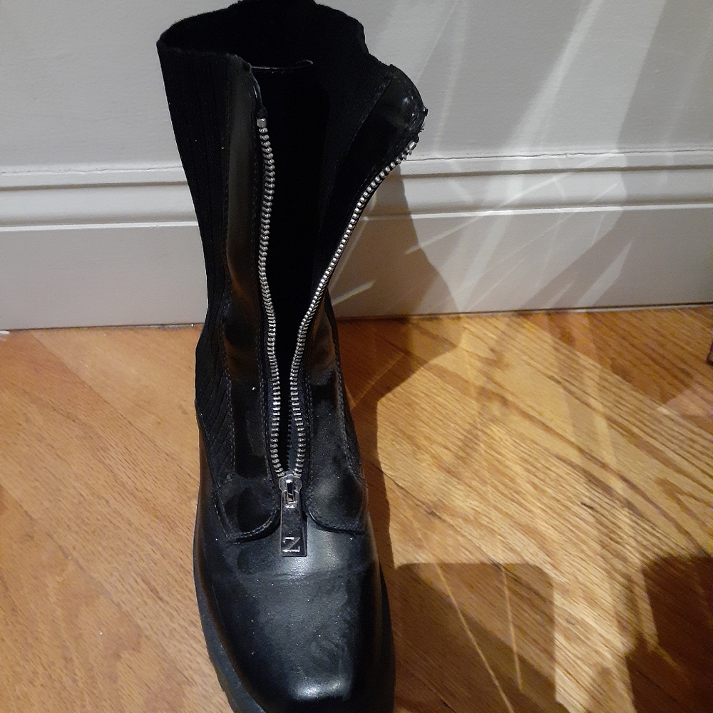 Womens Zara black boots #boots #shoes #womenswear